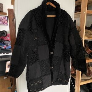 SOLD Funky 80's Quilt Coat
